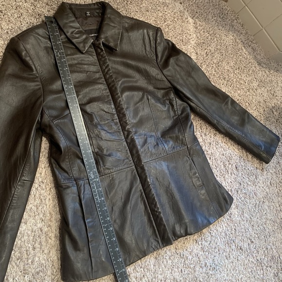 Jones New York Leather Jackets Women's Medium Full Zip - Picture 8 of 12